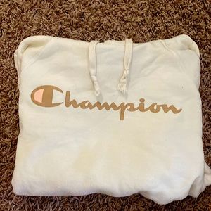 POWERBLEND FLEECE RELAXED HOODIE, SCRIPT LOGO